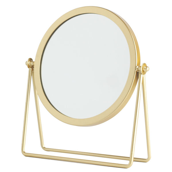 Enkeltsidet forfængelighedsspejl 360 graders rotation makeup spejl champ