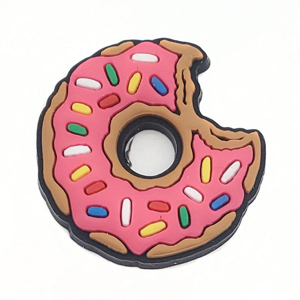 11 stk. 3D-clogsandal-pynt (donuts og mælkete), skosmykker, søde skopynt til clogsko, sandal, armbånd, gør-det-selv