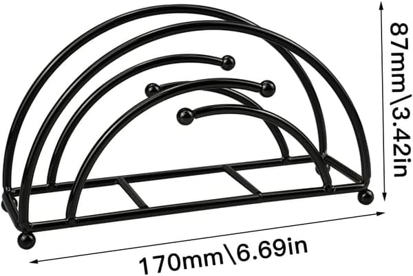 Servietholder, Bord Servietholder Sort Servietholder H