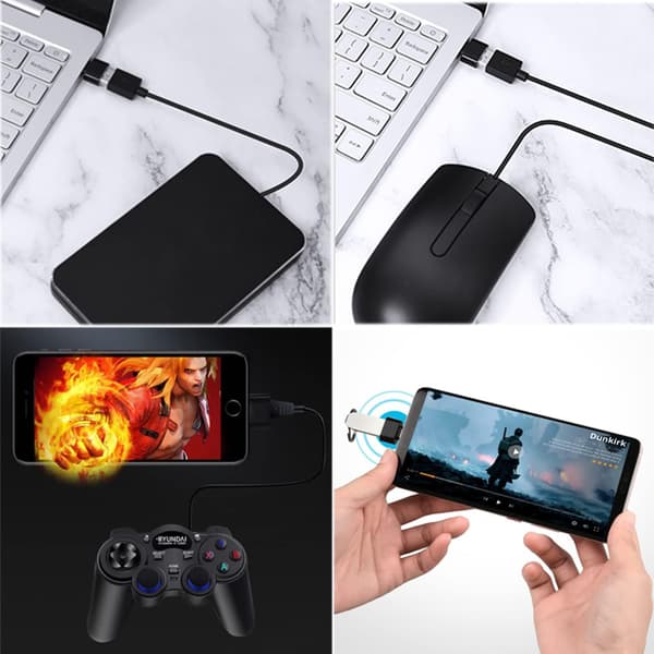 USB C till USB-adapter (4-pack), OTG USB C till USB-adapter, USB-hona till USB C-hane