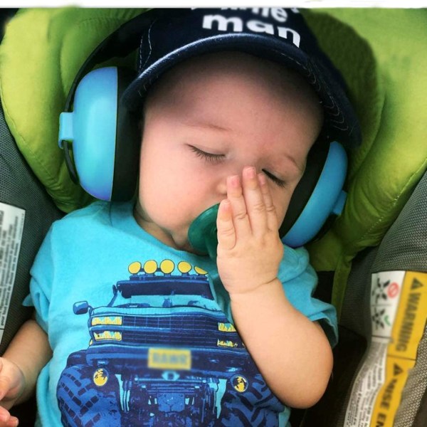 Baby brusreducerande hörlurar från 1 månad till 2 år gamla (blå