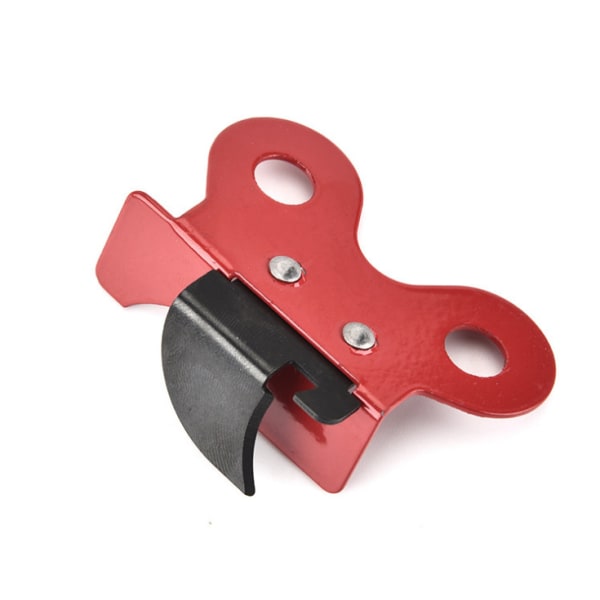 Red/white iron butterfly can opener 7.40 x 4.70 x 2.70 cm - red