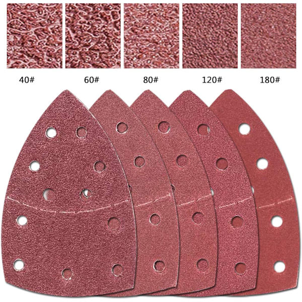 50 stycken 11-håls slippapper för slipmaskin 152 x 105mm, Slippapper