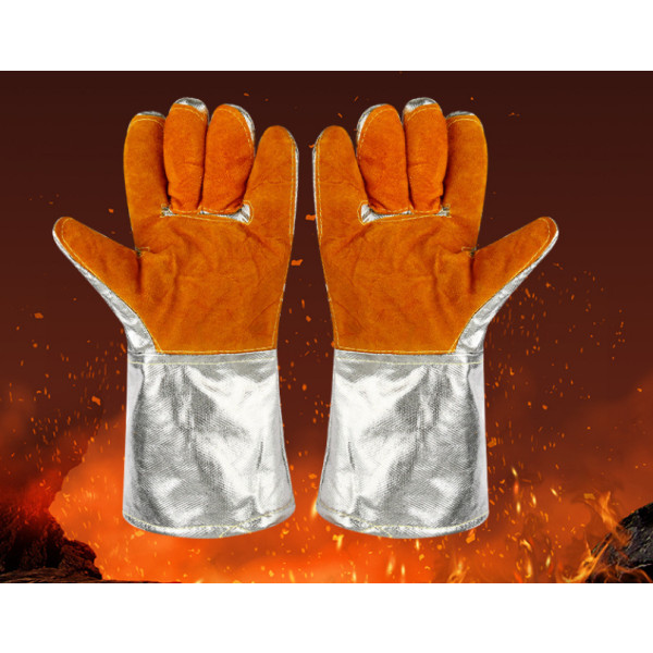Højtemperaturbestandige handsker, 1000 grader flammehæmmende, en