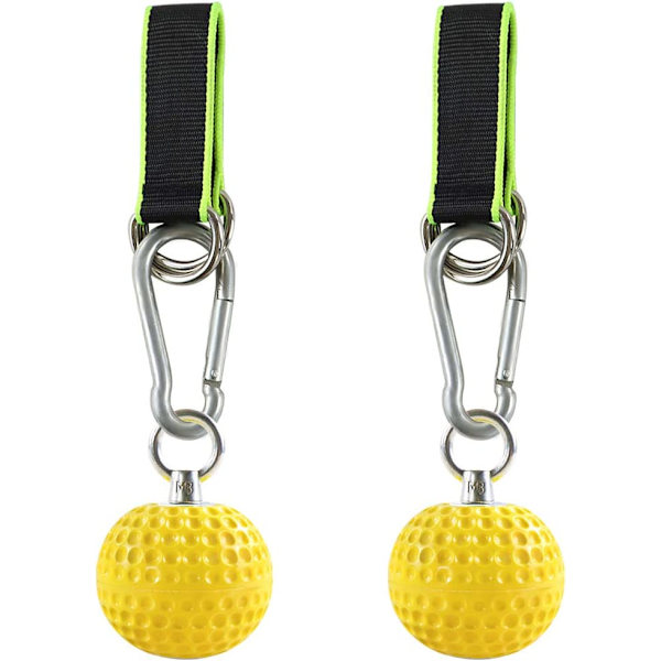 Klatre Pull Up Power Ball Hold Grips med stropper, sklisikre håndtak