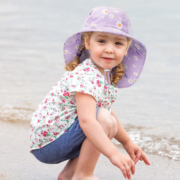 Barnes solhatt i pustende mesh (blue dinosaur)