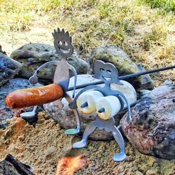 2-delt grillrist DIY gaffeltilbehør (ekskl. gafler)