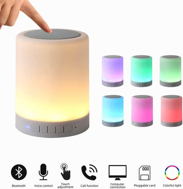 Yövalo Bluetooth-kaiutin, kannettava langaton Bluetooth S