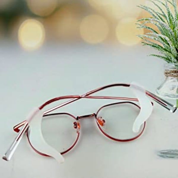 (7 Par klare)14 stk Briller Anti-slip Silikone Øreclips, Glas