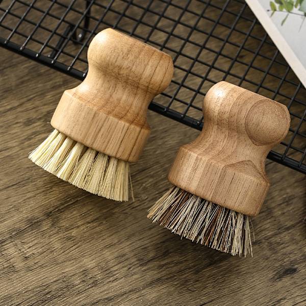 Diskborste - Ekologisk bambu 2-pack Mini hållbar skrubb för K