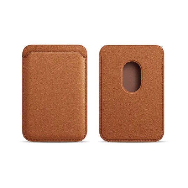 2 stk (brun farve) til Magsafe Wallet Wallet Kompatibel med iPhon