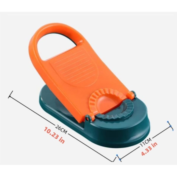(Orange) Ravioli Maker Modell, 2 i 1 Dumpling Mold Maker, Tortilla Press Maker, Hand Held Dumpling Wrapper Mold, Ravioli Maker Gadget.