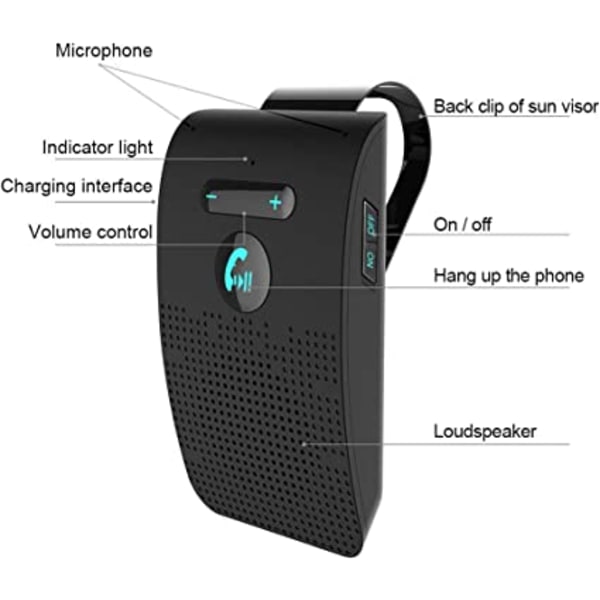 Bluetooth-auton sarja SP09 Langaton Bluetooth-kaiutin Handsfree-auto