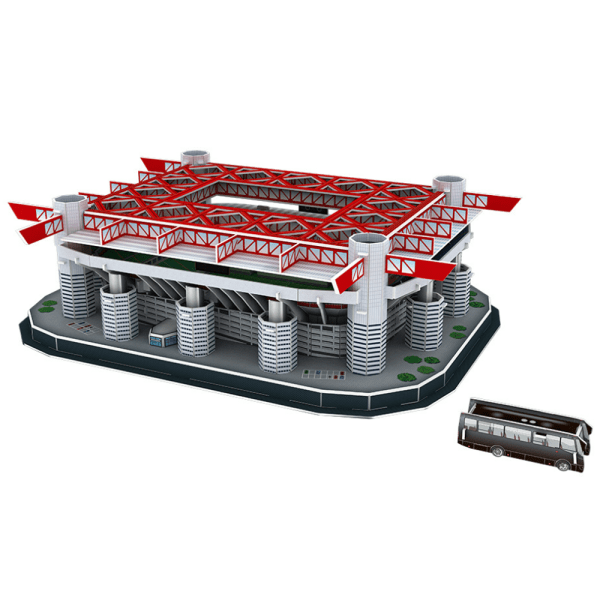 3D puslespill fotballbane fotball bygning stadion ch