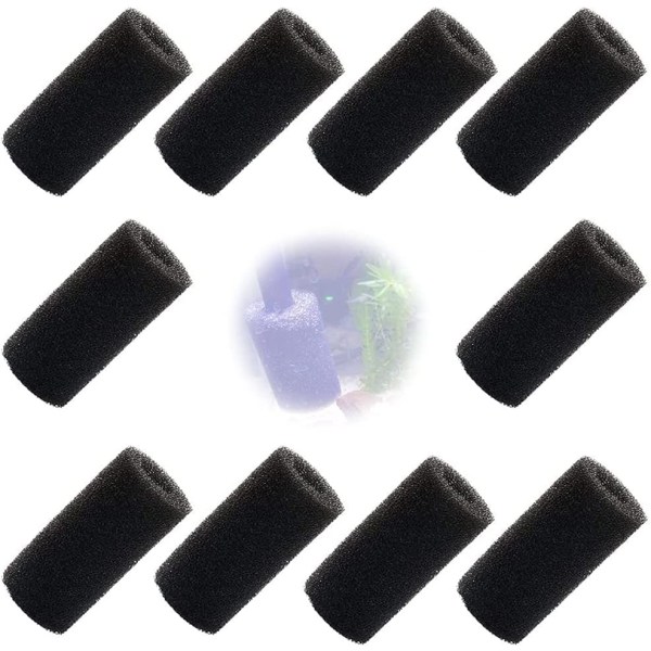 10 stk forfilter svamp for akvarium, 80*20 mm, biokjemisk F