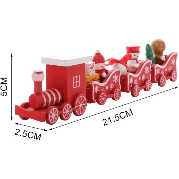 Joulujuna maalattu puinen joulukoristeen lasten lahja