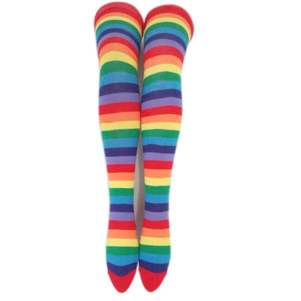 Regnbue Stripe Mid - sylinder sokker, medium tykkelse, ingen overkn