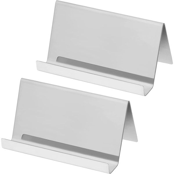 Ruostumattomasta teräksestä valmistettu metallinen käyntikorttikotelo (2 kpl) - 30 korttia n