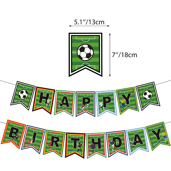 Dekorative artikler for VM-fotballfest GOAL-fans d