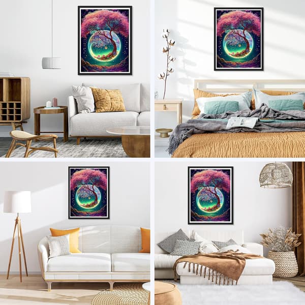 5D Træ af Livet Diamant Kunst Sæt til Voksne 30x40cm