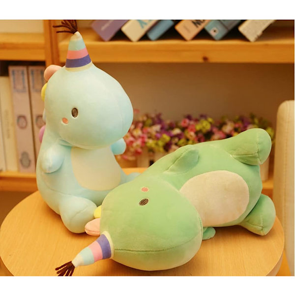 Dinosaurie Leksak Docka (Blå), 40cm Cartoon Dinosaurie Födelsedag Jul