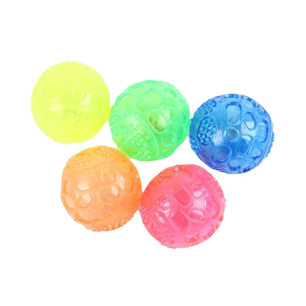 Set med 5 hundbitbollar - 6,5 cm