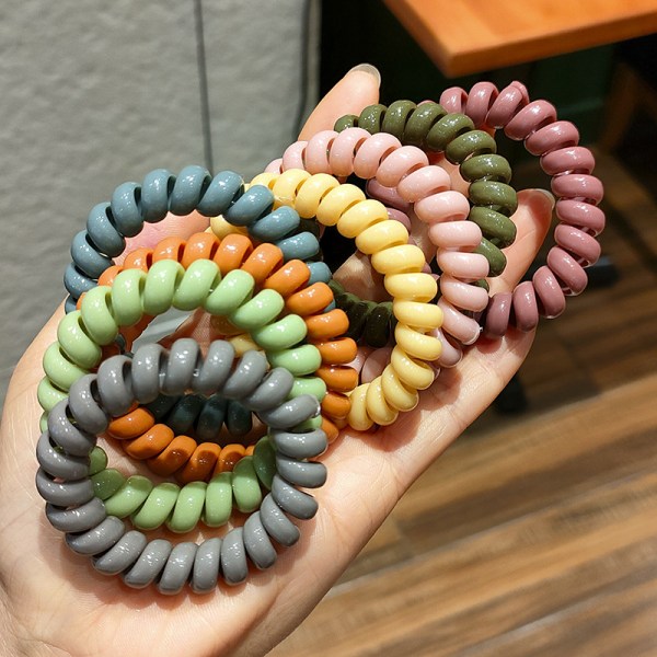 Elastiska hårlockar X4 (Color Blend) elastiska spiraler för kvinnor en