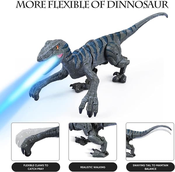 Fjernstyrte dinosaurleker for barn, 2.4G elektronisk RC