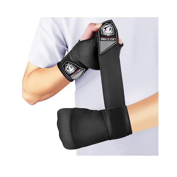 Sorte boksehandsker, 69CM lang håndledsstrop, professionel MMA Mua