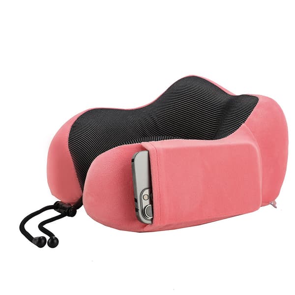 Grå Reisepute, Memory Foam Reisepute, Ergonomisk Reise