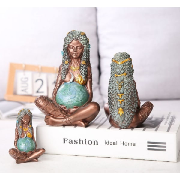 Moder Jord Statue Kunsthåndværk Ornament Moder Jord A