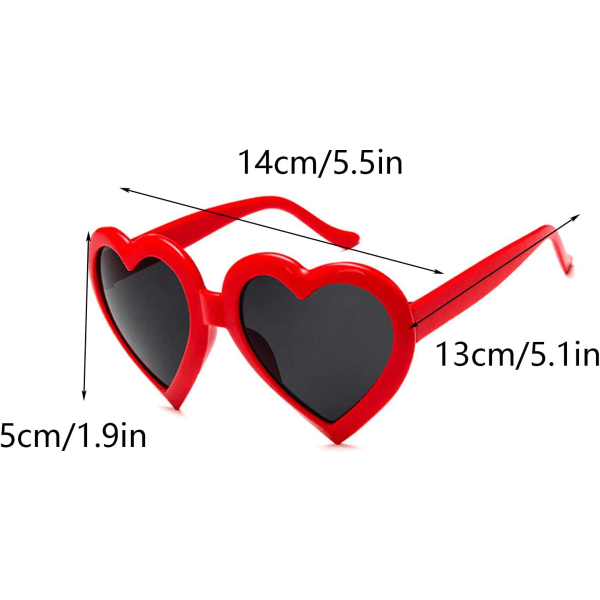 Hjertebriller Lysdiffraksjonsbriller 3D Hearts Creative Speci