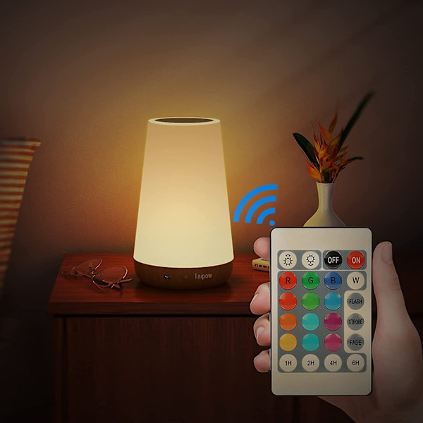 LED-nattelys, flerfarvet 360° senglampe, genopladelig nat