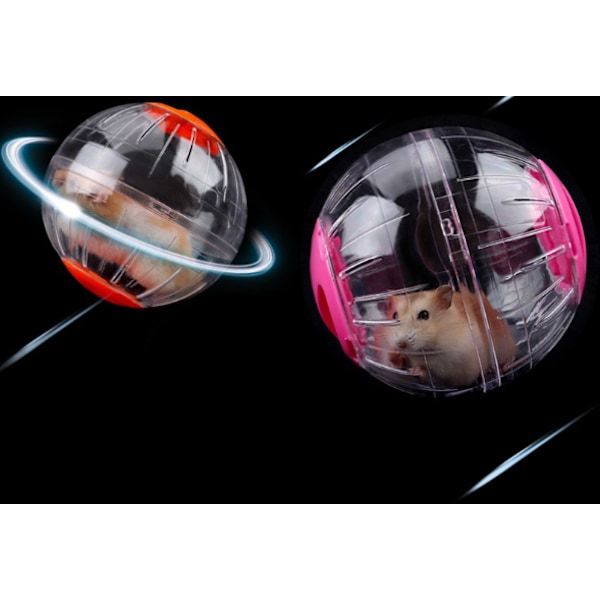 2 st rosa hamster träningsboll, diameter 12 cm plastträning