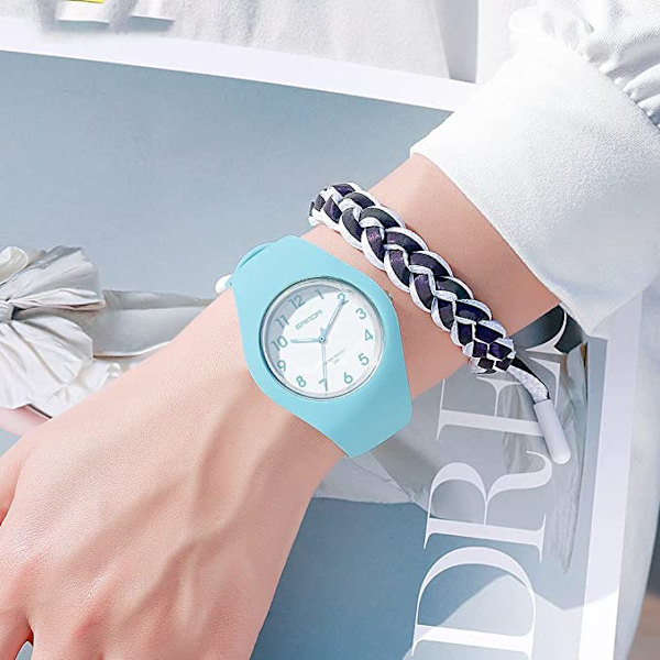 1 Fashion Jelly Series Dame Silikonerem Elektronisk Quar