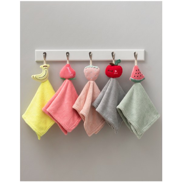 (Ljusgrön)　Quick Dry Absorberande hängande fleece för tvättlapp A