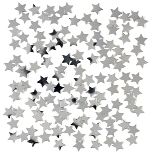 4000 stk Stjerneformet konfetti - Sølv
