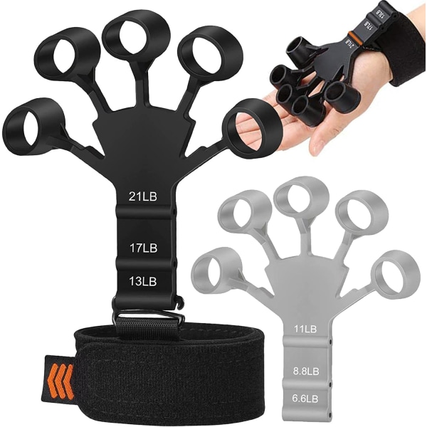 Black - 1 piece finger exerciser, hand strength trainer, hand str