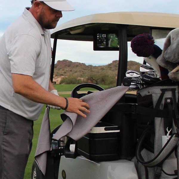 Magnetisk håndklæde-kompatibel golfvogn med stærke greb eller køller grå