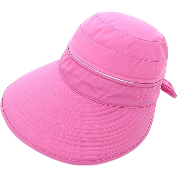 Kvinder Damer Justerbar Solhat Foldbar Visor Cap Bred Skygge Sol