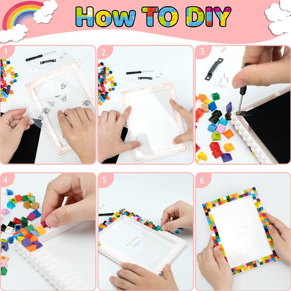 DIY Block Ram Kit, 5x7 Bildram, Påskpresenter för