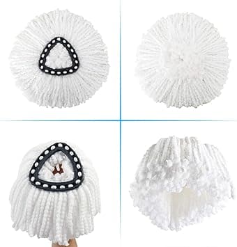 1 Pakke Spin Mop Utskiftningshoder Mikrofiber Mop Refills Erstatning