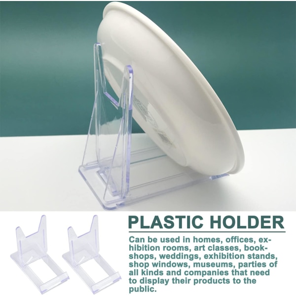 6 stk. Display Easel, Dekorativ Stand Board Akryl Display St