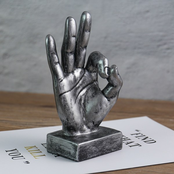 Hånd Finger Gesture Skrivebord Statuer Fingre Skulptur Kreativ