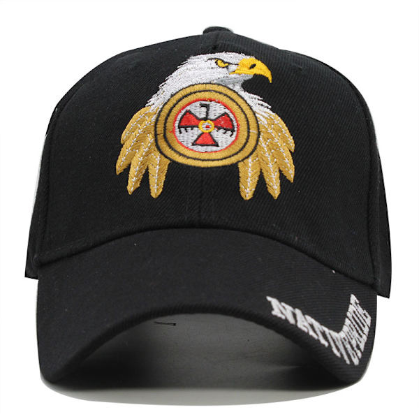 Eagle broderad basebollkeps bomull anka tunga hatt outdoo