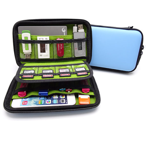 Liten veske Elektronisk kabelarrangør USB Flash Drive Bag Tra