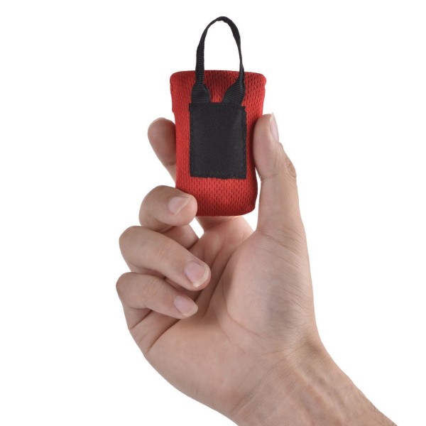 Mini Pocket Picnic-tæppe (rød sort), bærbar strandmåtte, Mach