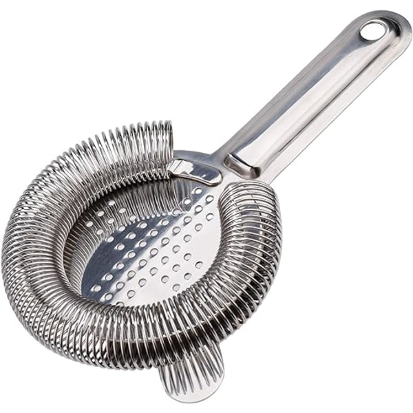 Rustfrit Bar Strainer Rustfrit Cocktail Strainer i Rustfrit Stål 10x