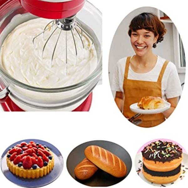 Wire Piskerisfæste passer til KitchenAid Tilt-Head Stand Mixer 6-Wir