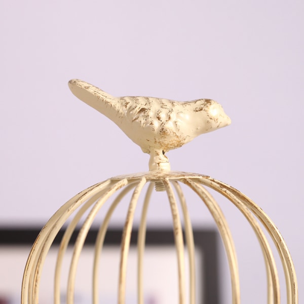 Vintage Birdcage ljusstake, bröllopsbord dekorativa ljus